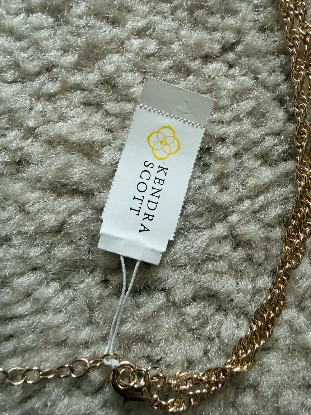 Kendra Scott Rayne necklace NWT - long tassel necklace gold and blue - Picture 4 of 6